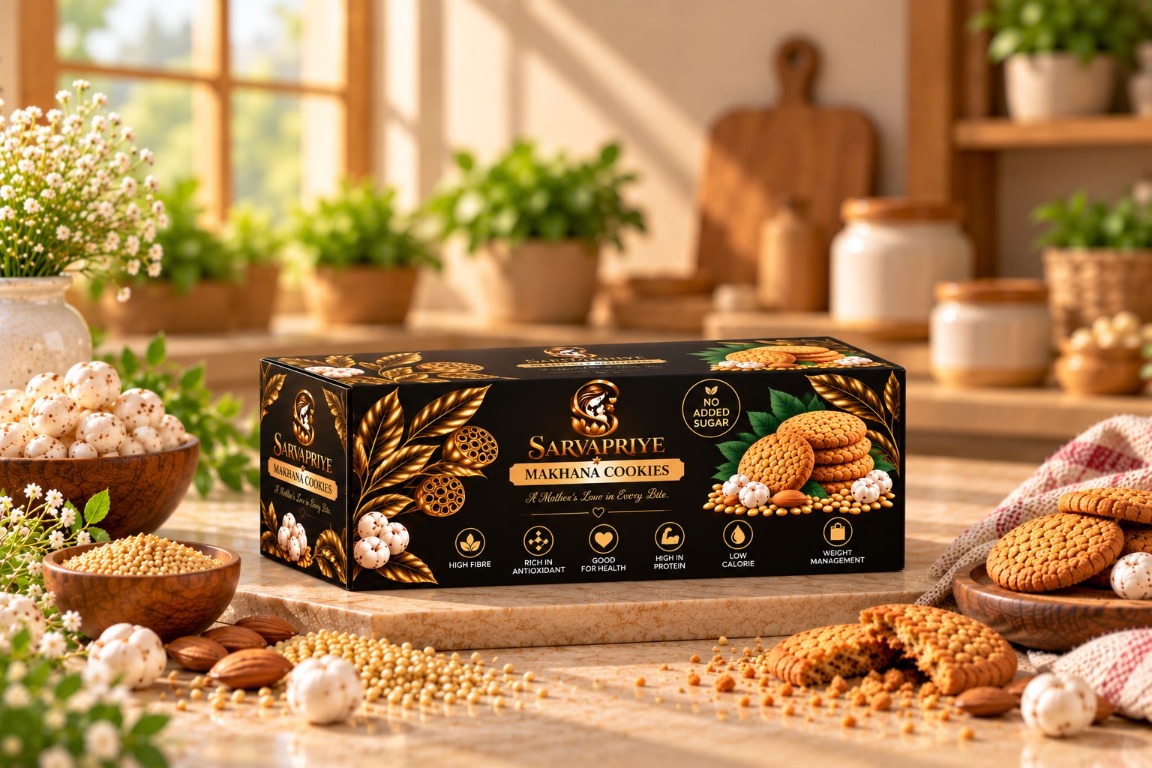 Makhana & Millet Cookies (No Added Sugar) package